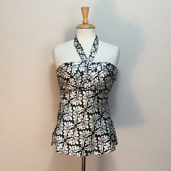 White House Black Market Tops - WHBM dressy silk halter bodice top